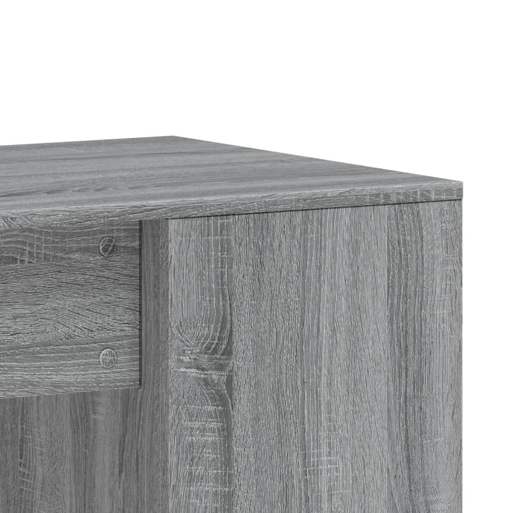 Desk, grey oak, 102x50x75cm, engineered wood