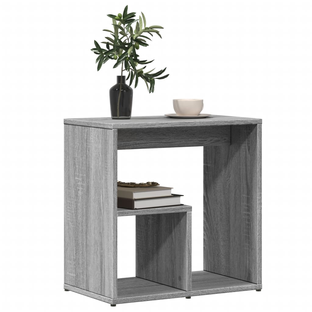 Side Tables, 2 pcs., Grey Oak, 50x30x50cm, Wood