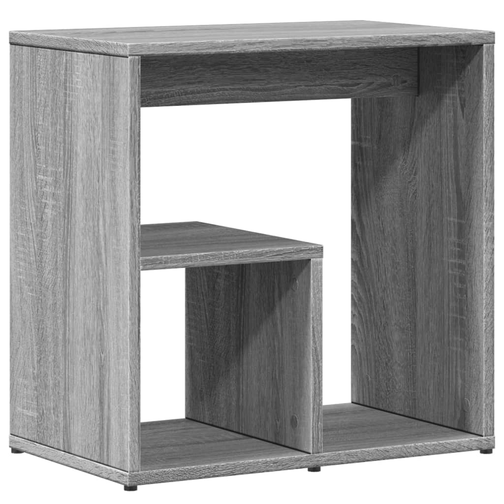 Side Tables, 2 pcs., Grey Oak, 50x30x50cm, Wood