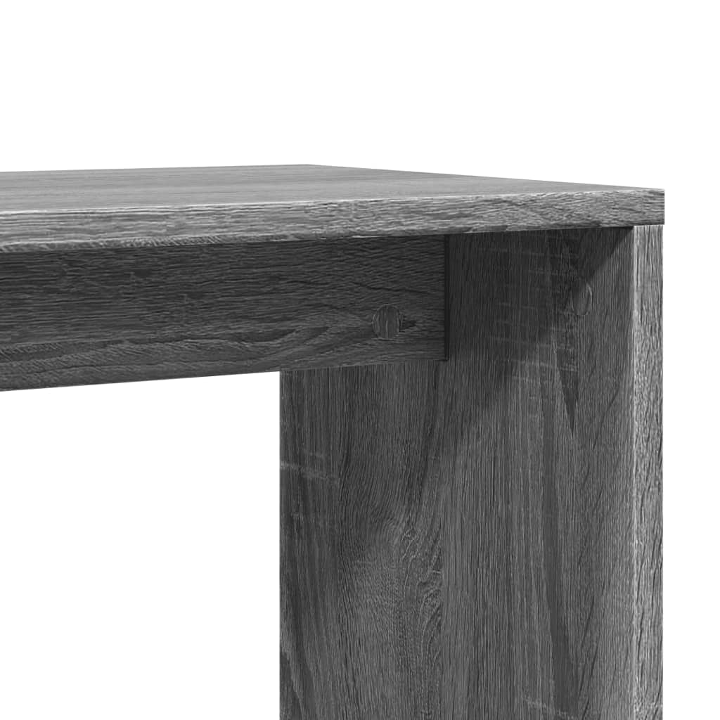 Side Tables, 2 pcs., Grey Oak, 50x30x50cm, Wood