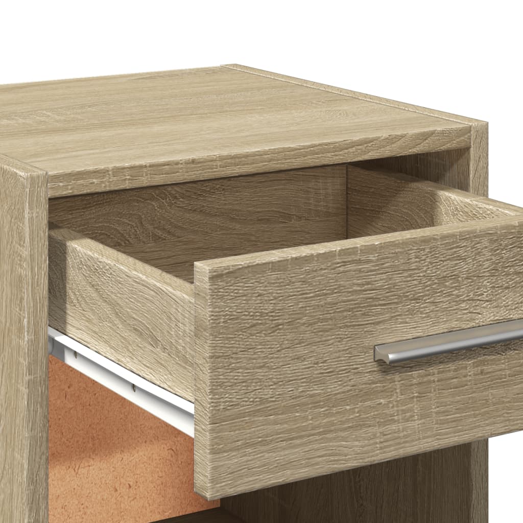 Nightstands, 2 pcs., oak, 35x34x65cm, treated wood