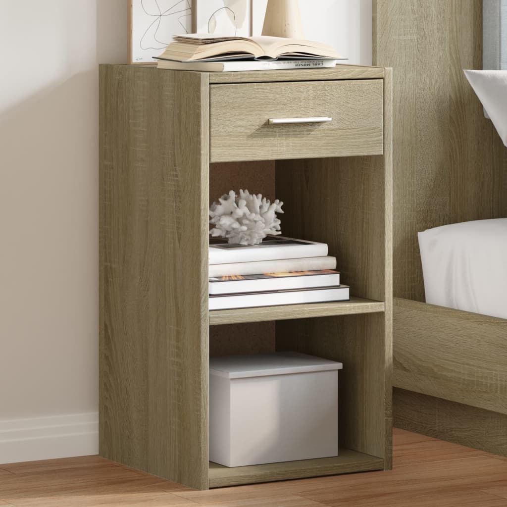 Nightstands, 2 pcs., oak, 35x34x65cm, treated wood