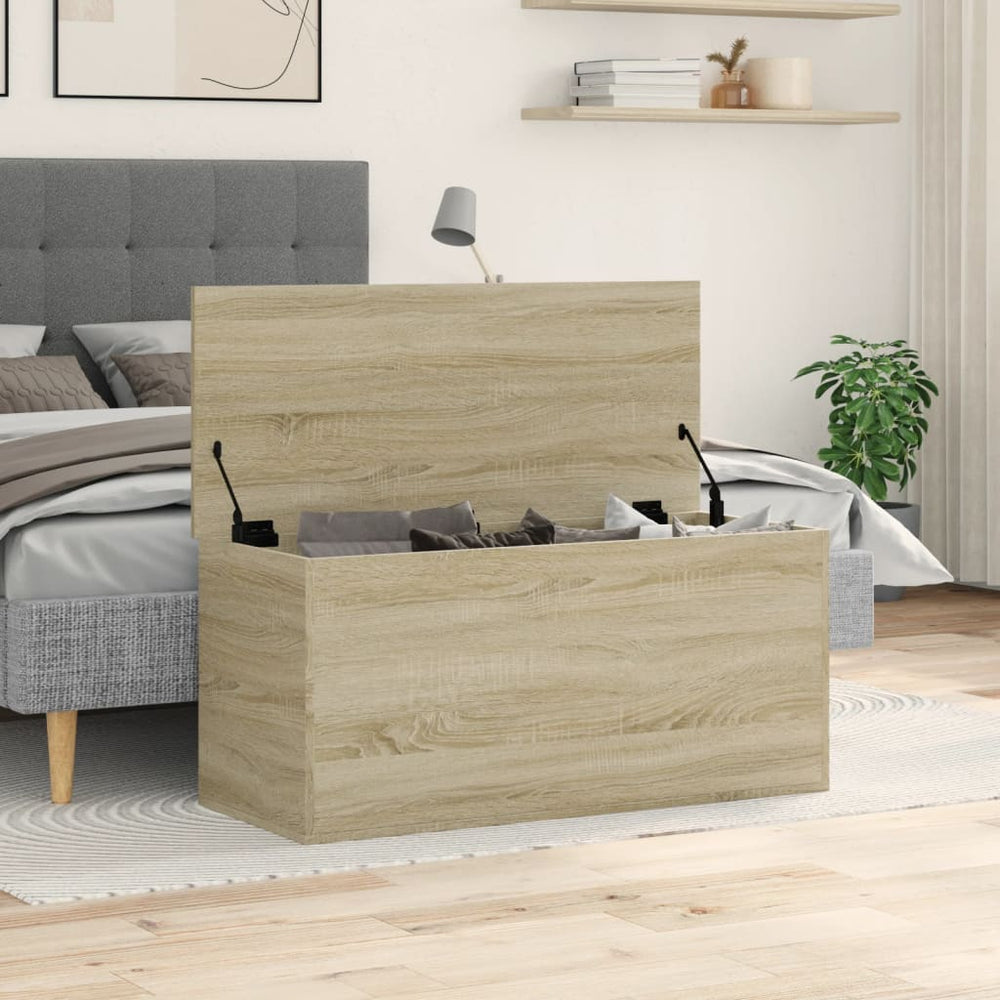 Storage box, Sonoma oak, 100x42x46cm, engineered wood