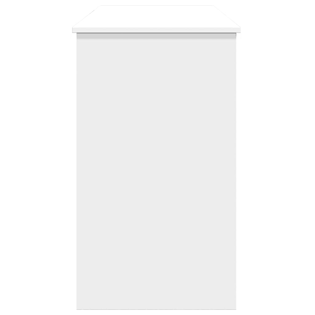 Kosmetinis staliukas su veidrodžiu, baltas, 100x45x76cm