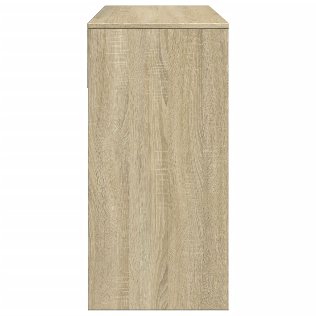 Dressing Table with Mirror, Sonoma Oak, 80x39x80cm