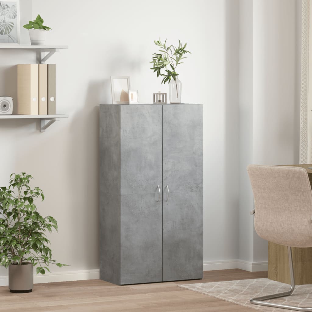 Spintelė dokumentams, betono, 60x32x115cm, apdirbta mediena
