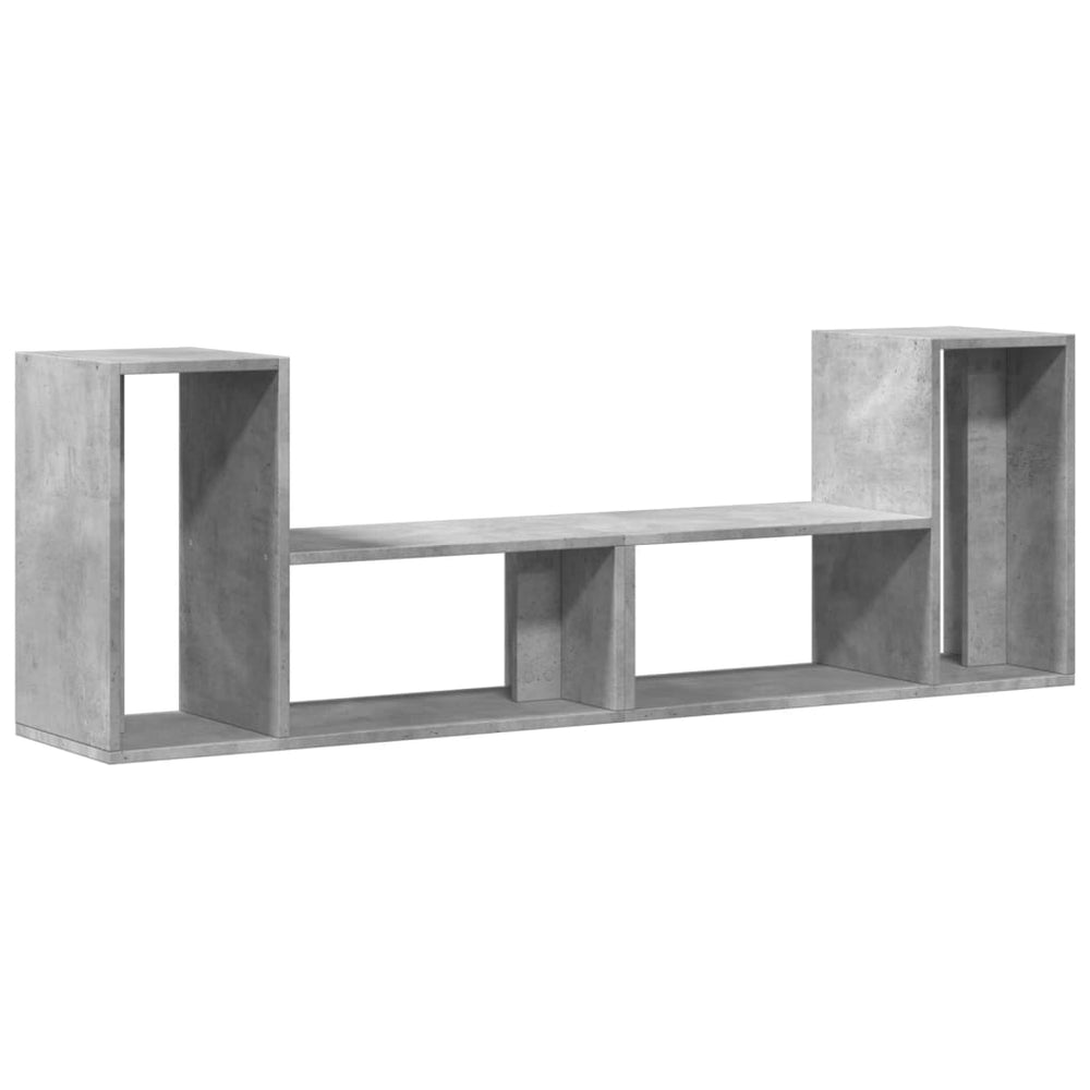 Televizoriaus spintelės, 2vnt., betono pilkos, 75x30x50 cm, MDP