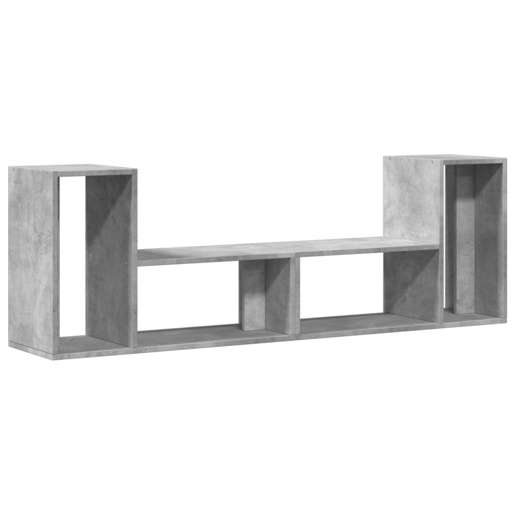 Televizoriaus spintelės, 2vnt., betono pilkos, 75x30x50 cm, MDP