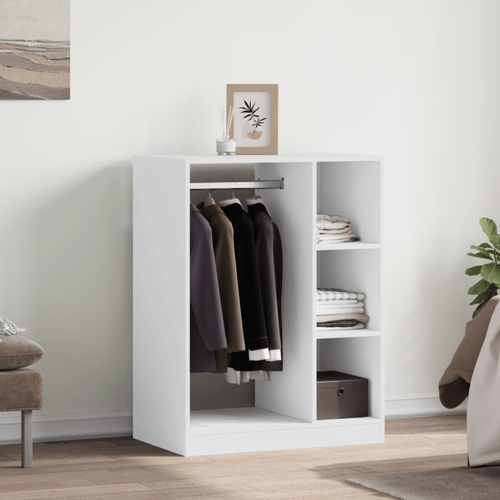 Wardrobe, white, 77x48x102cm, particleboard