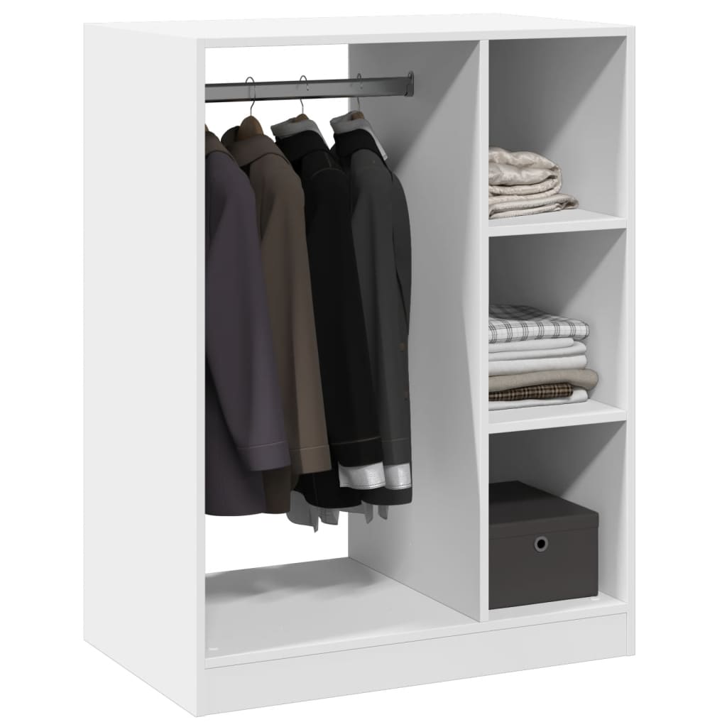 Wardrobe, white, 77x48x102cm, particleboard