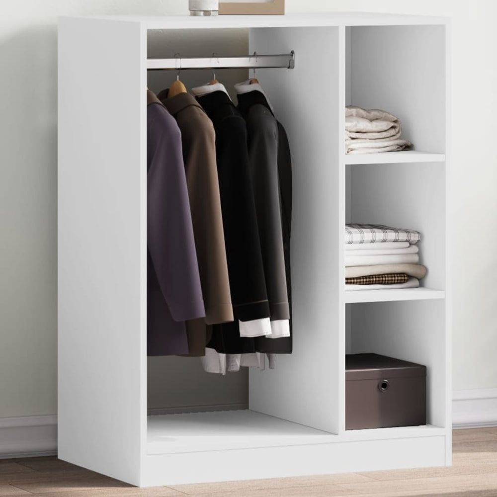 Wardrobe, white, 77x48x102cm, particleboard