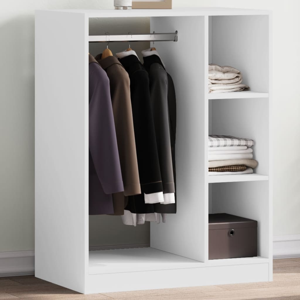 Wardrobe, white, 77x48x102cm, particleboard