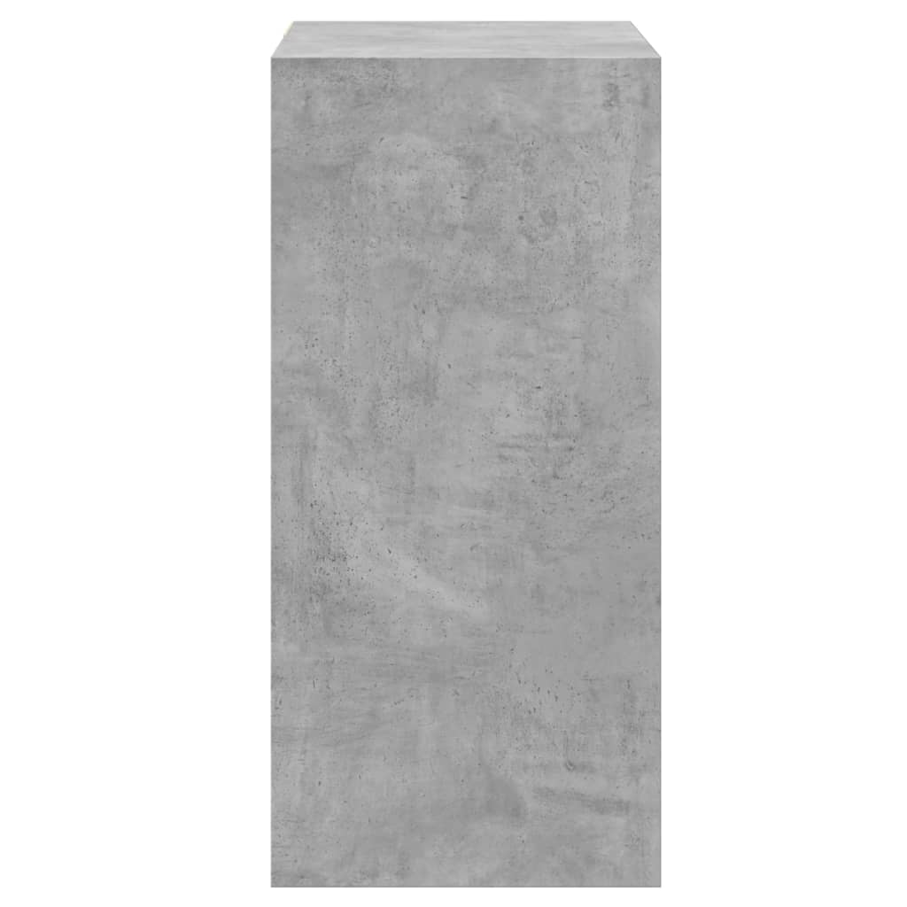 Drēbju skapis, betona pelēks, 77x48x102cm, apstrādāta koksne
