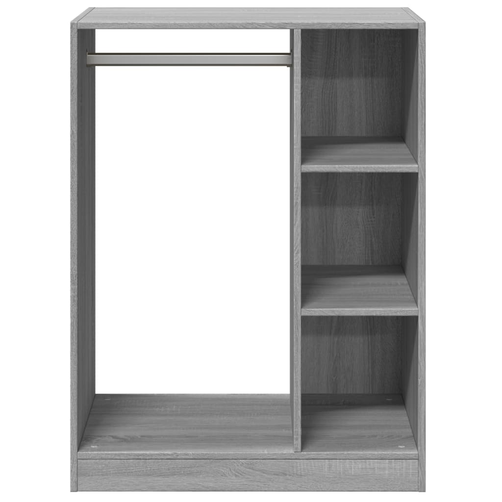 Skapis, pelēks ozols, 77x48x102cm, inženierijas koksne