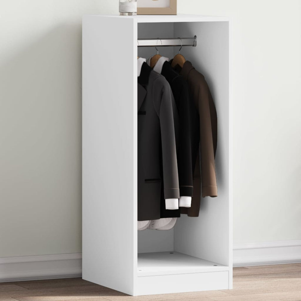 Wardrobe, white, 48x41x102cm, engineered wood