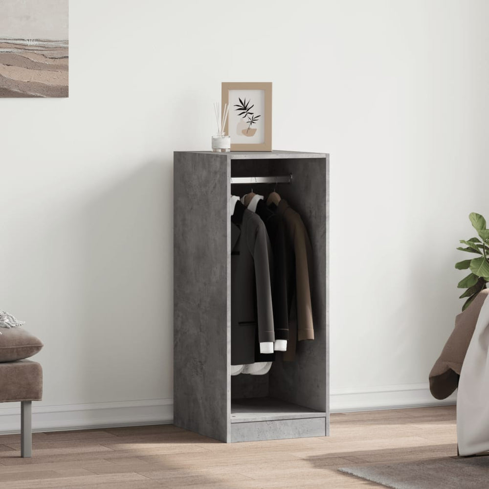 Wardrobe, concrete grey, 48x41x102cm, engineered wood