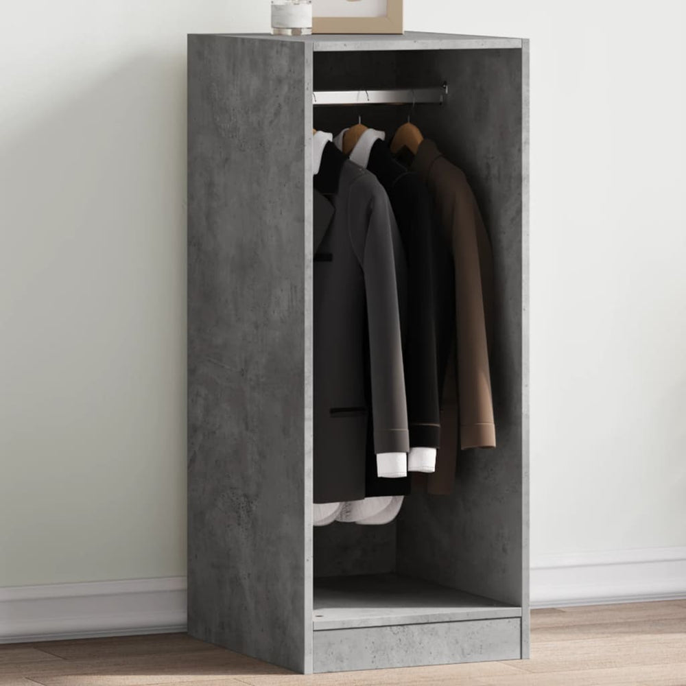 Wardrobe, concrete grey, 48x41x102cm, engineered wood