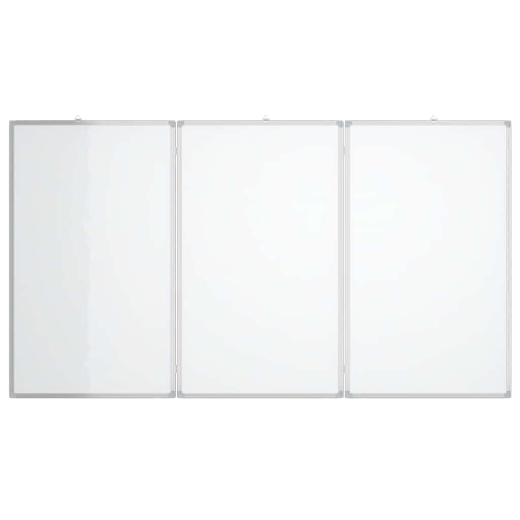 Magnetic whiteboard, 120x100x1.7cm, aluminum, foldable