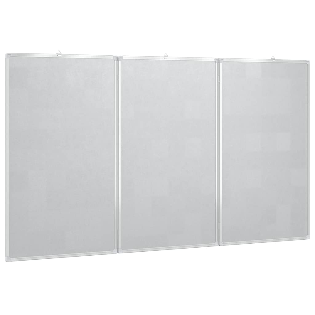 Magnetic whiteboard, 120x100x1.7cm, aluminum, foldable