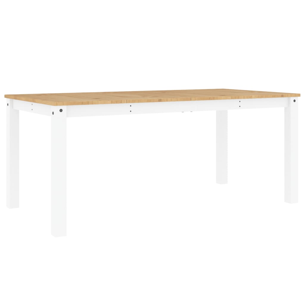 Valgomojo stalas PANAMA, baltas, 180x90x75cm, pušies masyvas