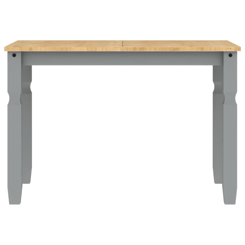 Dining table Corona, grey, 112x60x75cm, solid pine