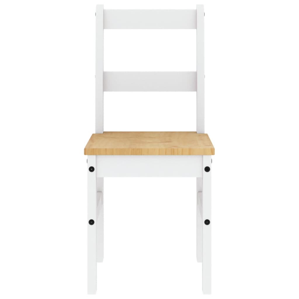Dining chairs Panama, 2 pcs, white, 40x46x90cm, pine