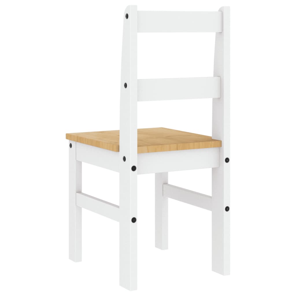 Dining chairs Panama, 2 pcs, white, 40x46x90cm, pine