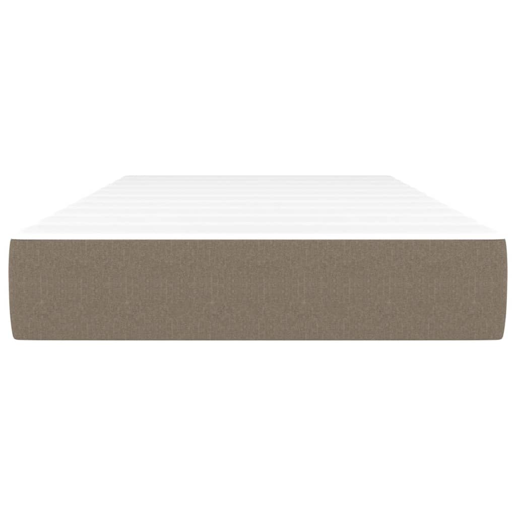 Spring mattress, taupe, 120x190x20cm, fabric