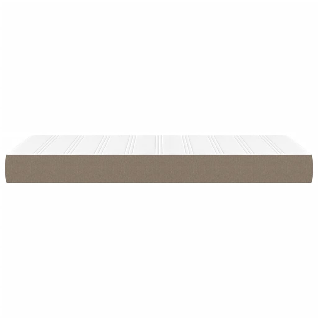 Spring mattress, taupe, 120x190x20cm, fabric