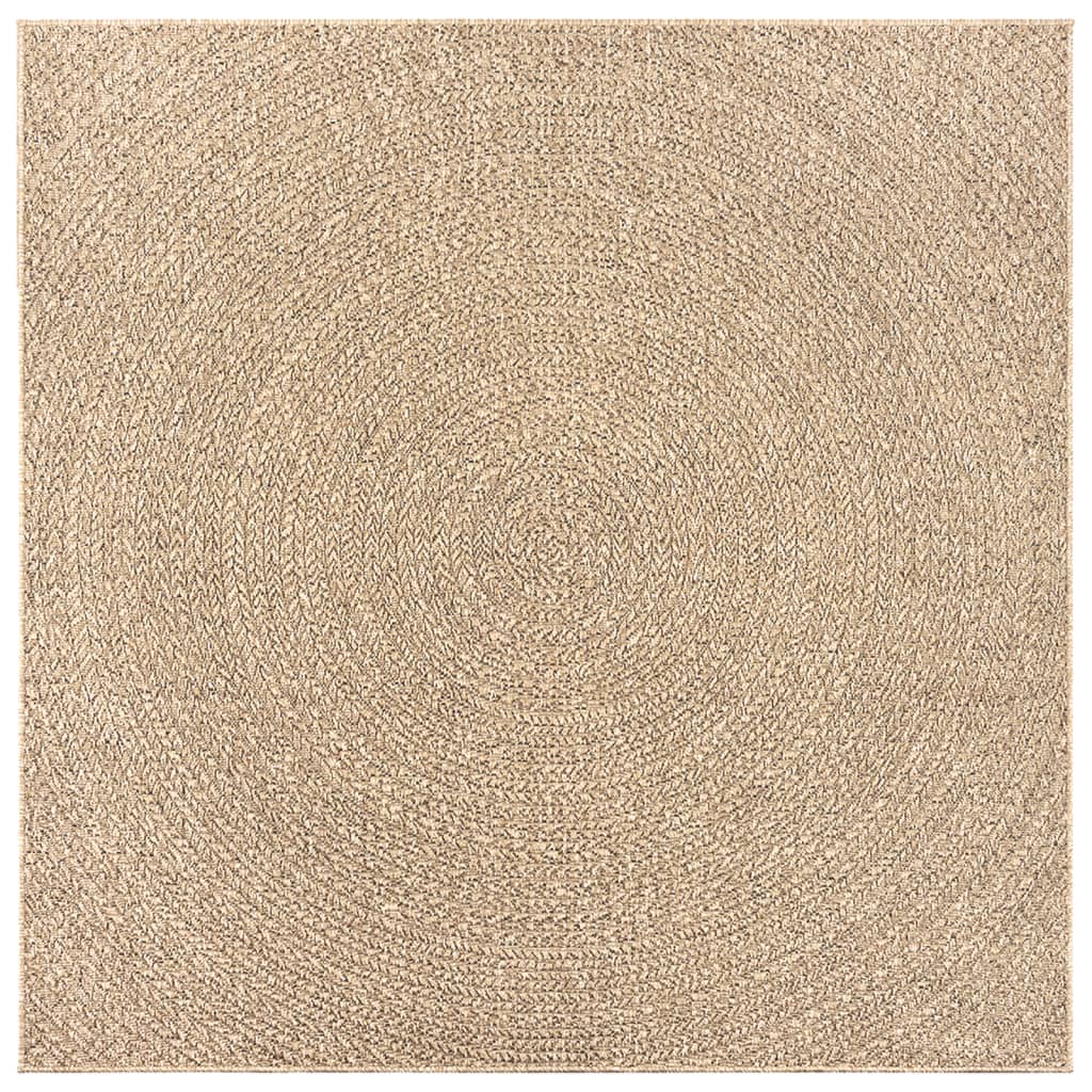 Kilimas ZIZUR, 200x200cm, džiuto imitacija, vidaus ir lauko