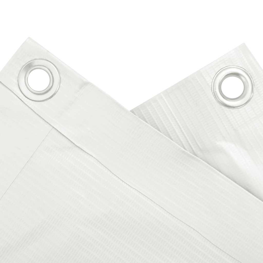 Privacy balcony screen, white, 500x75cm, PVC
