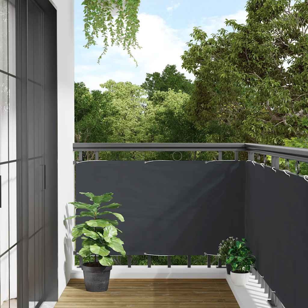 Privacy screen, anthracite, 600x90cm, PVC