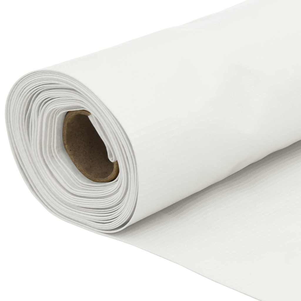Privātumu nodrošinošs balkona nožogojums, balts, 600x120cm, PVC