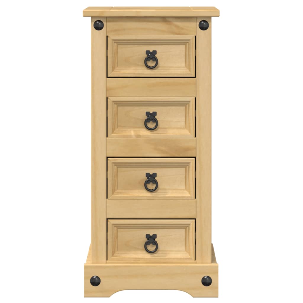 Bedside table Corona, 35x32.5x74cm, solid pine wood