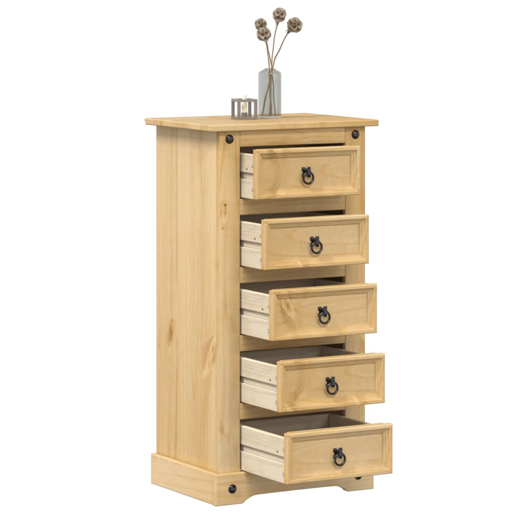 Corona Nightstand, 53x39x103cm, solid pine wood