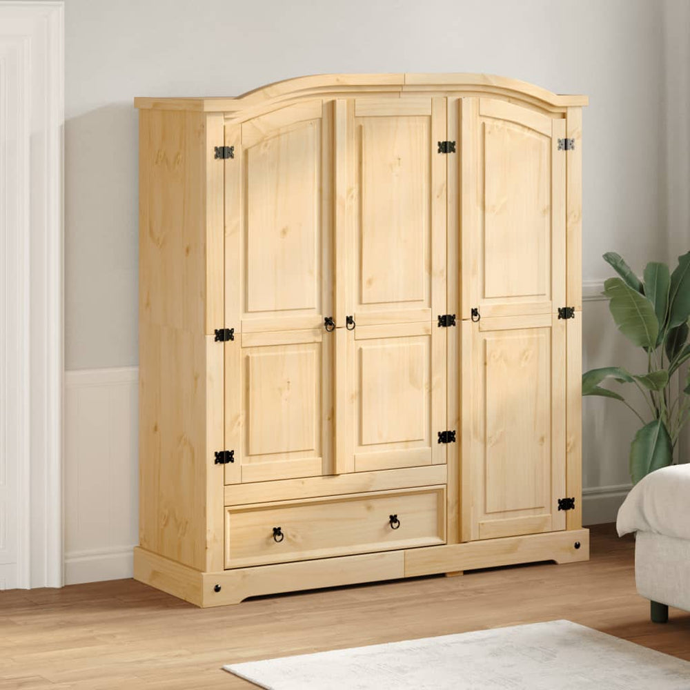 Corona Wardrobe, 151.5x52x170cm, solid pine