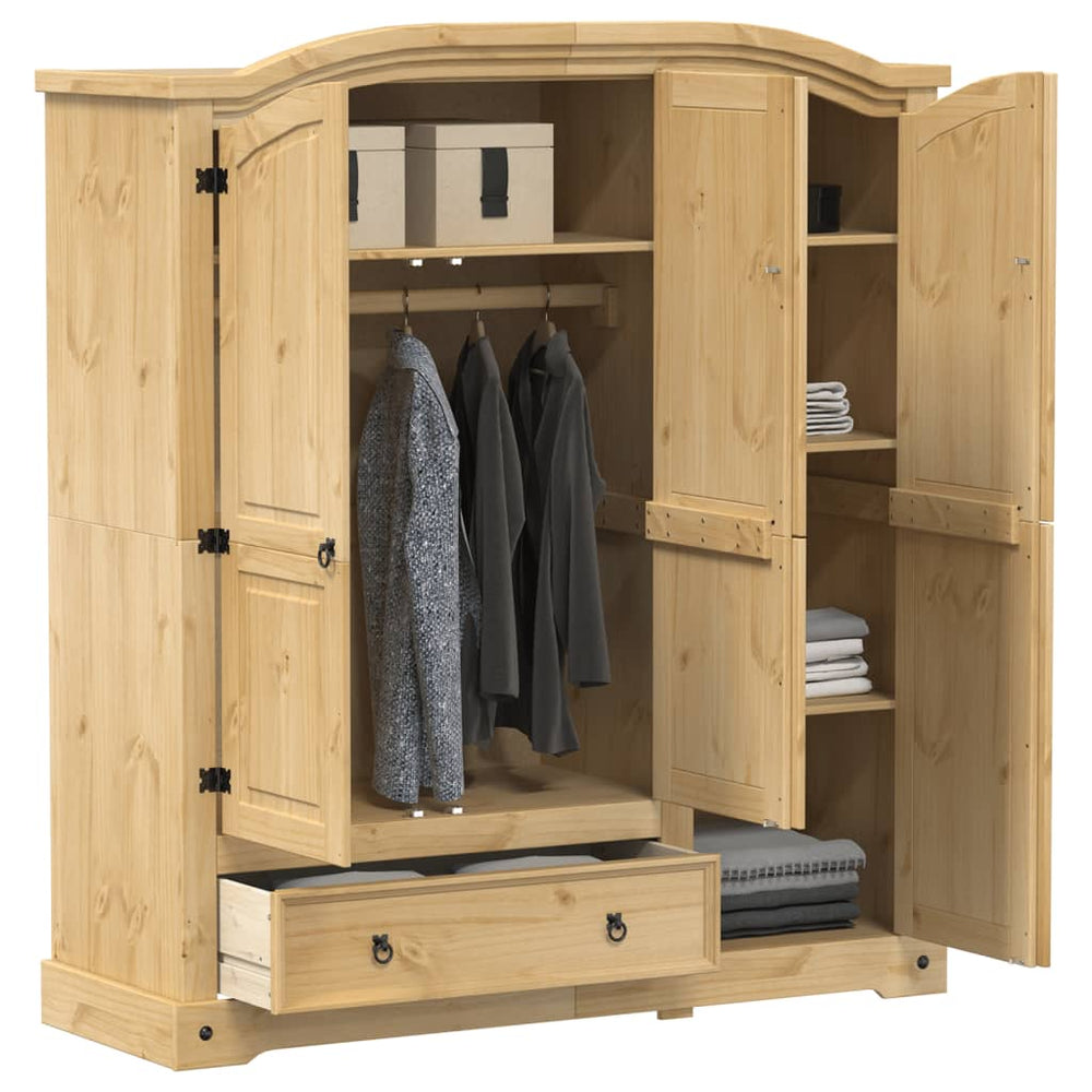 Corona Wardrobe, 151.5x52x170cm, solid pine