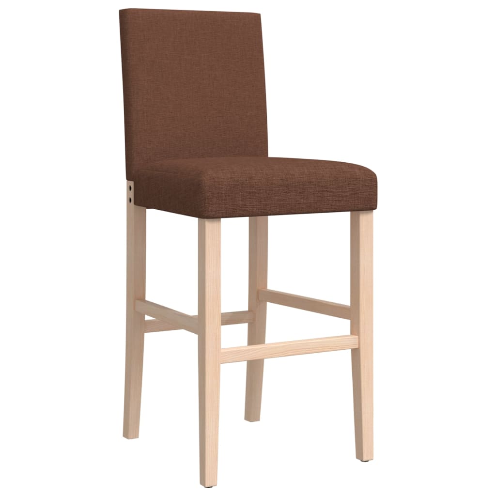 Baro kėdės, 2vnt., kaučiukmedžio medienos masyvas ir audinys