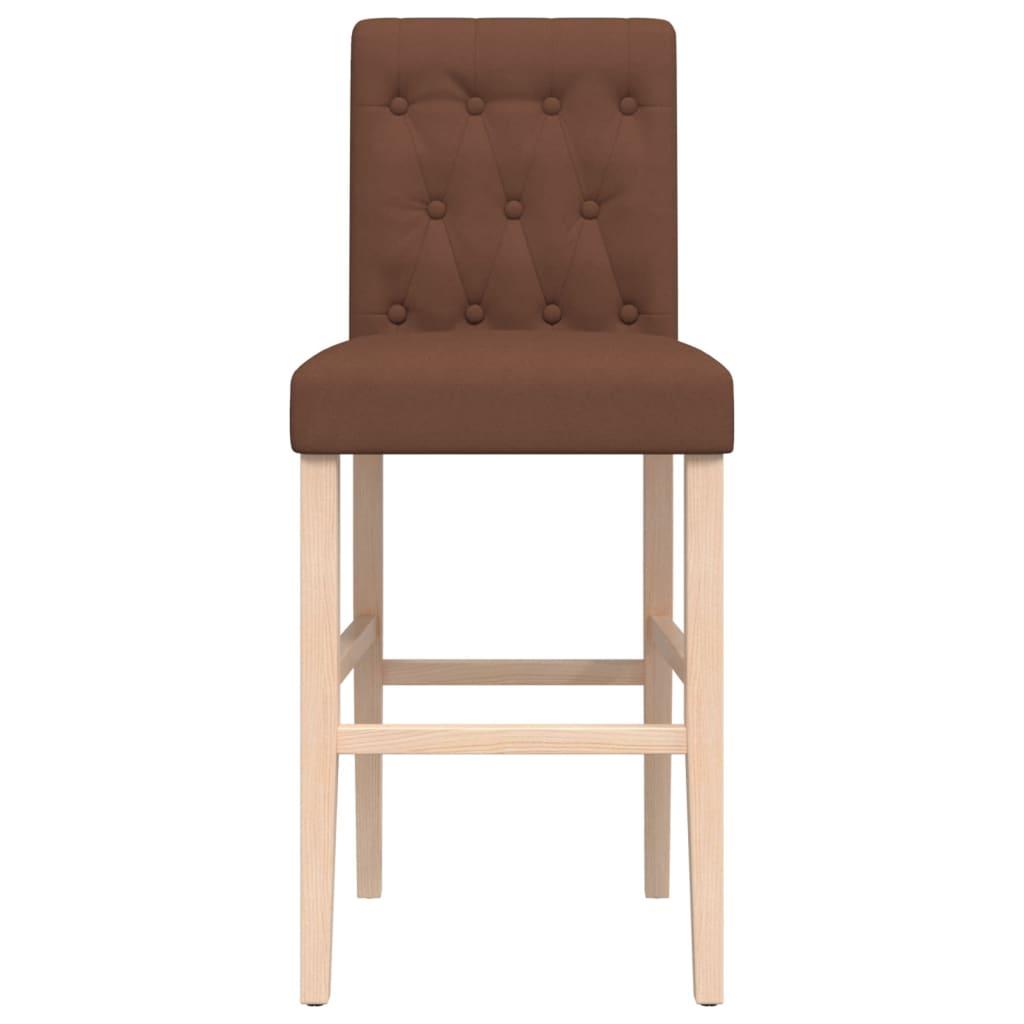 Baro kėdės, 2vnt., kaučiukmedžio medienos masyvas ir audinys
