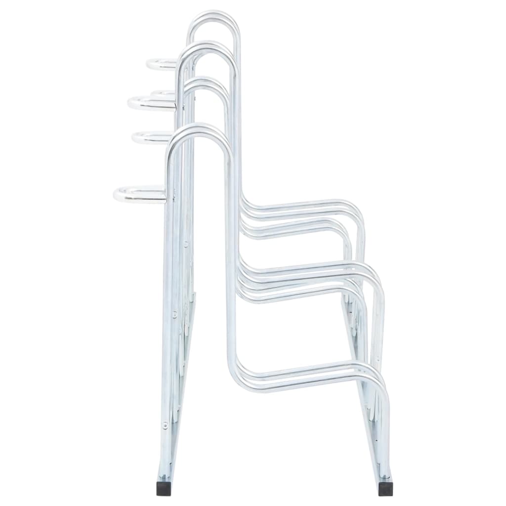 Bike rack for five bicycles, galvanized steel