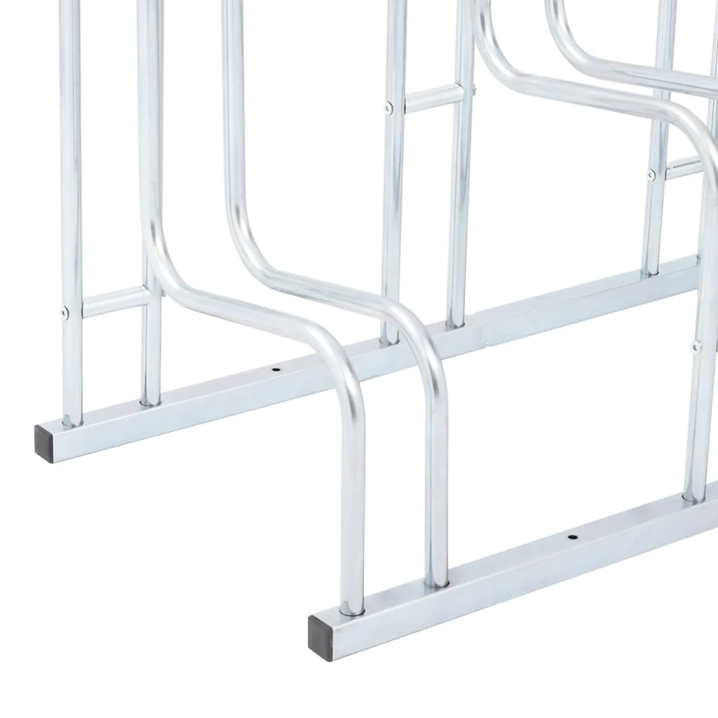 Bike rack for five bicycles, galvanized steel