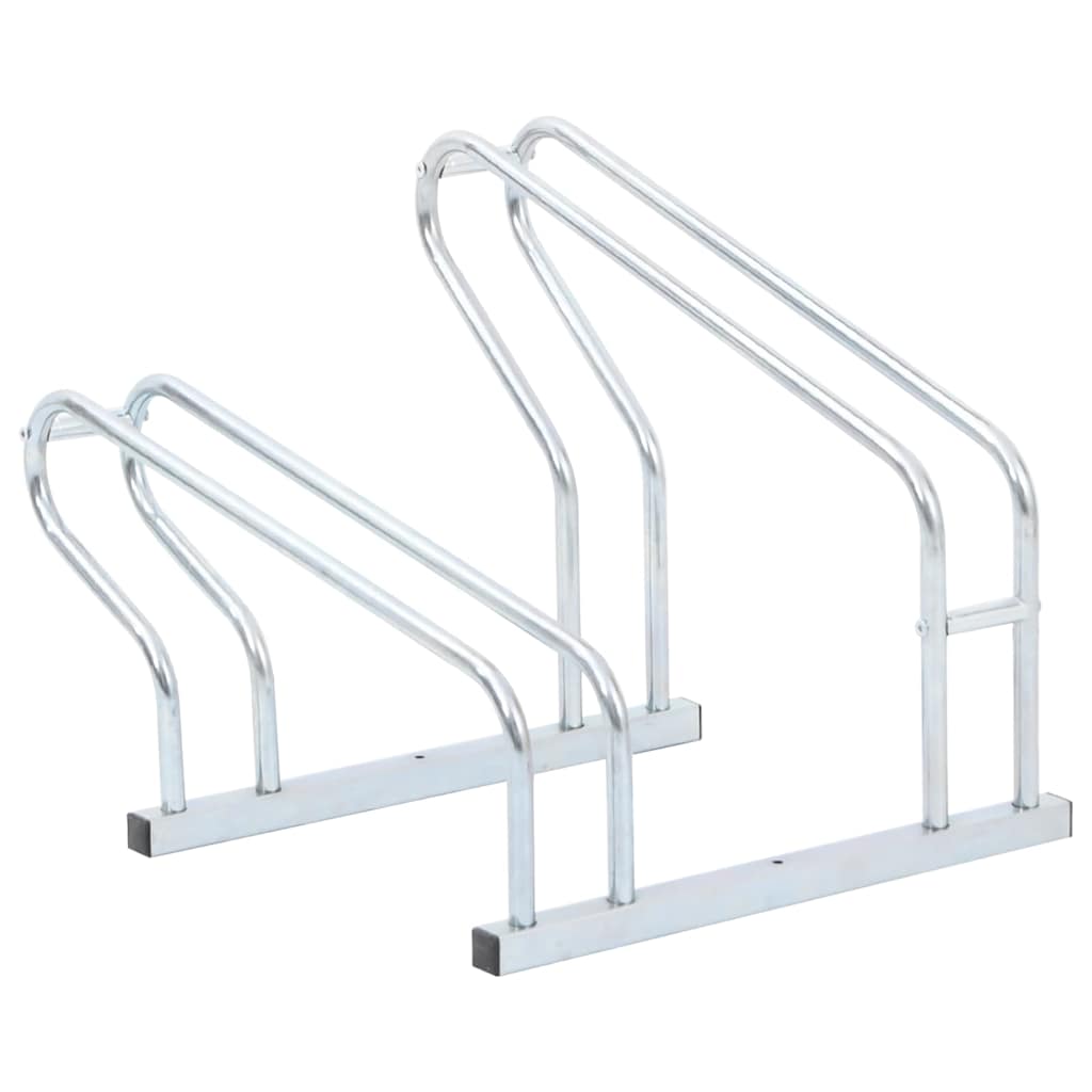 Bicycle stand for two bicycles, galvanized steel