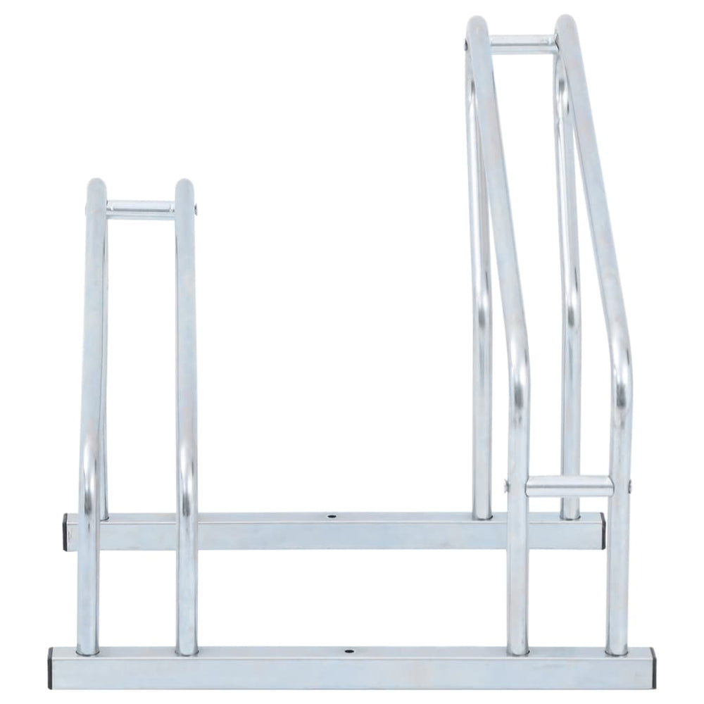 Bicycle stand for two bicycles, galvanized steel