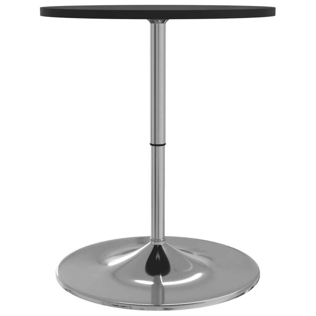 Baro stalas, juodas, 60x60x90cm, apdirbta mediena ir plienas