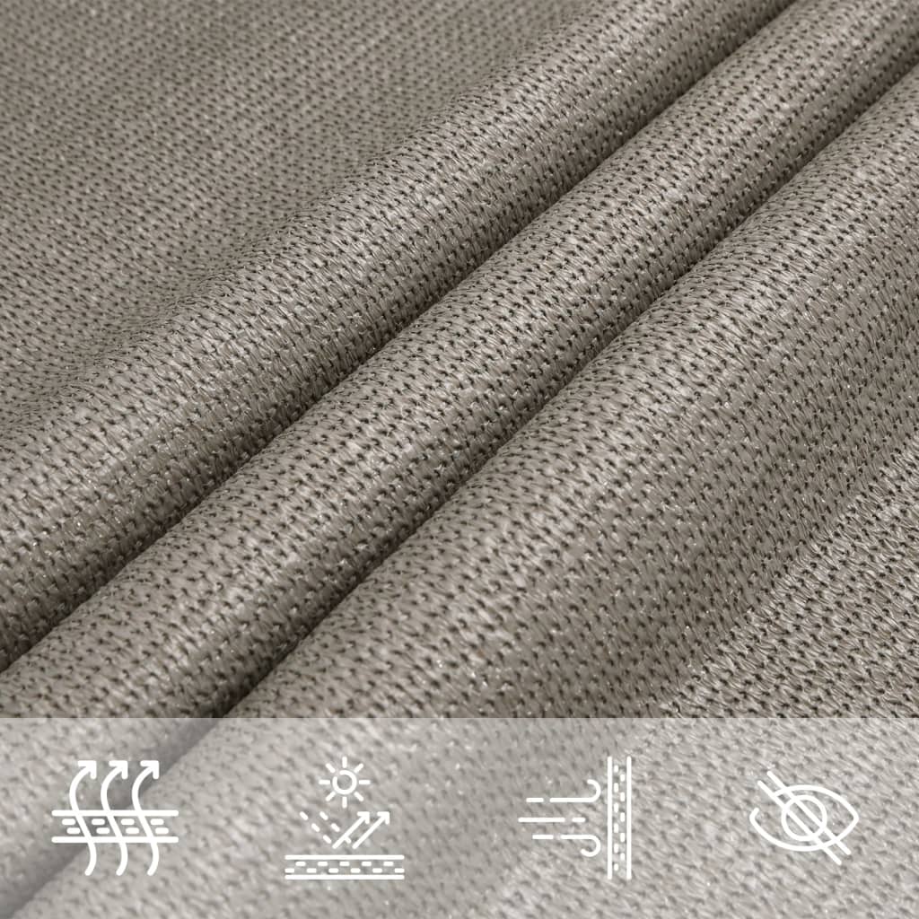 Burė nuo saulės, šviesiai siva, 2,5x5m, HDPE, 160g/m²