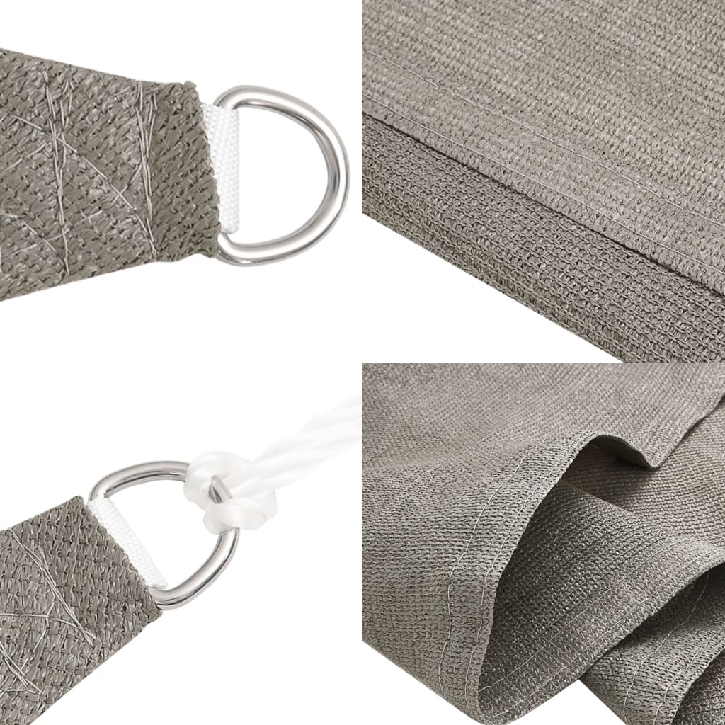 Burė nuo saulės, šviesiai siva, 3x4m, HDPE, 160g/m²