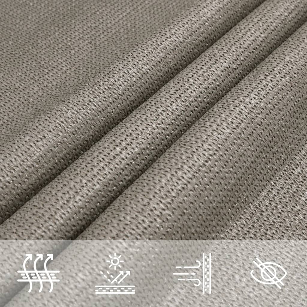 Burė nuo saulės, šviesiai siva, 3x4m, HDPE, 160g/m²