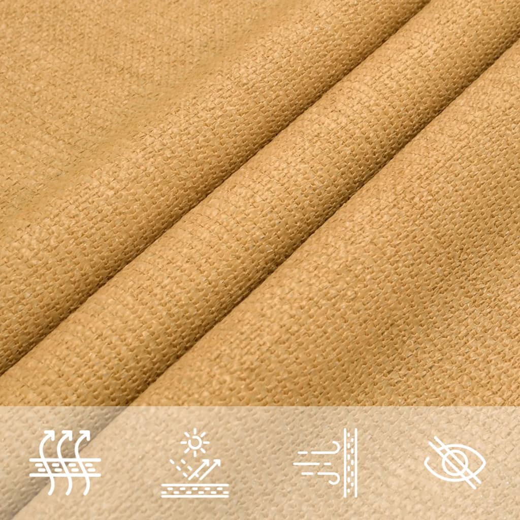 Burė nuo saulės, smėlio, 2x2,5m, HDPE, 160g/m², stačiakampė