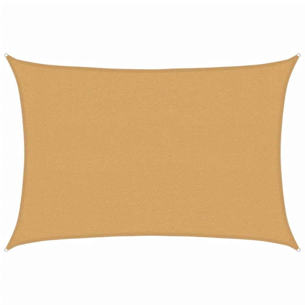Burė nuo saulės, smėlio, 3x4m, HDPE, 160g/m², stačiakampė