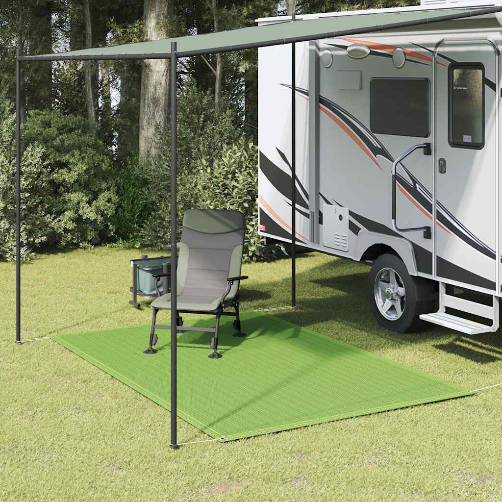 Tent carpet, light green, 250x200cm, HDPE